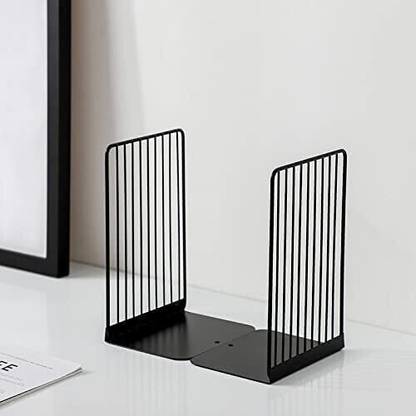 MAXSERA Metal Non Slip Bookends Book Shelves | Shelf | Study Table | Home Decor Iron Book End