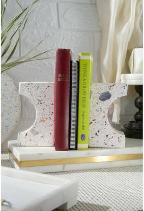 Patharwala Multi Stone Terrazzo Bookend Stoneware Book End