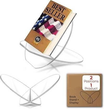 Ashani Creations Book Stand Display Stand Premium Open Book Display Stand Plastic Book End