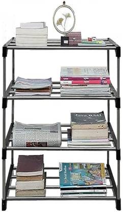 EXPOSURE BOOK SHELF 4 LAYER COLLAPSIBLE Metal Open Book Shelf