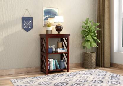 B&B HOMES Bronx Solid Wood Open Book Shelf