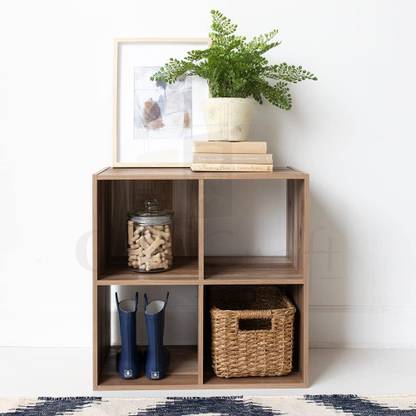 Oakcraft Engineered Wood Open Book Shelf