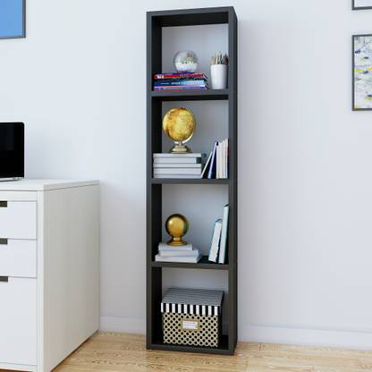 Bharat Lifestyle Merapi Engineered Wood Open Book Shelf (Finish Color ...