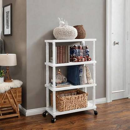 YouCopia Plastic 6 Dish Organizer Showcase rack for home Plastic Open Book Shelf