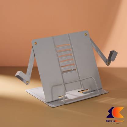 STANCRAY Metal Book And IPad Holder Combines Functionality With Modern Design Sturdy Stan Metal Open Book Shelf