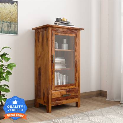 THE ATTIC Sheesham Wood Solid Wood Close Book Shelf