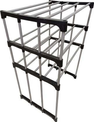 KOnline 3-Layer Microwave Stand Metal Open Book Shelf