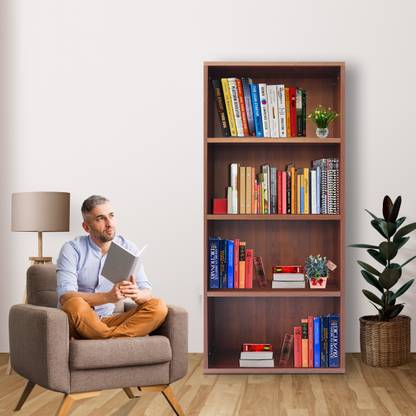 Fresh Up Bookridge Engineered Wood Open Book Shelf/Book Rack/ Book Stand Engineered Wood Open Book Shelf