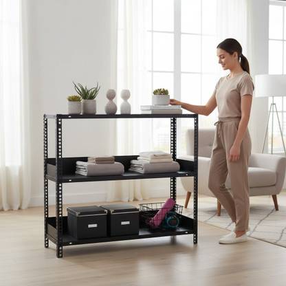 Flipkart SmartBuy Adjustable Book Shelf Rack for Home & Shop Metal Open Book Shelf