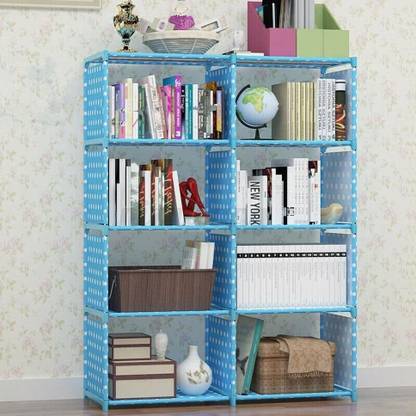 DIEKUCHE Simple Bookshelf/Multipurpose Rack/Children Bookcases/File Rack Plastic Open Book Shelf
