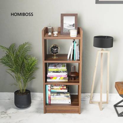 HOMIBOSS 3 Layer Engineered wood Multipurpose Rack Bookshelf Storage Organizer Stand Engineered Wood Open Book Shelf