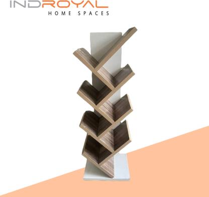 Indroyal Engineered Wood Open Book Shelf