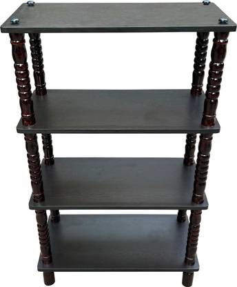 PEDPIX Wooden Multipurpose Storage Shelf | Portable Organizer Rack | Home Decor Engineered Wood Open Book Shelf