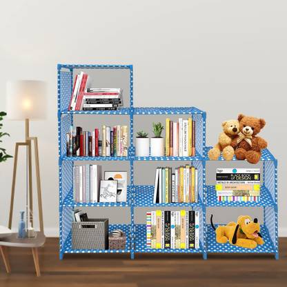 VIKNORT 12-Layer Metal Open Book Shelf