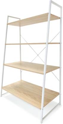 anko 4 Tier Scandi Ladder Bookshelf 8cm (H) x 60cm (W) x 35cm (D) Engineered Wood Open Book Shelf