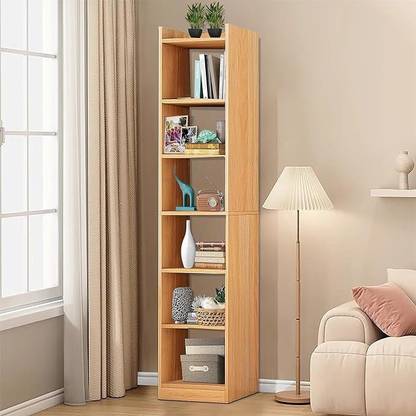 TONY STARK 6 Layer Multipurpose Storage Shelf Showcase Rack Organizer for Home Decor&Office Engineered Wood Open Book Shelf