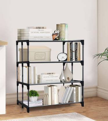 Philoshop Study Material Organizer Metal Open Book Shelf