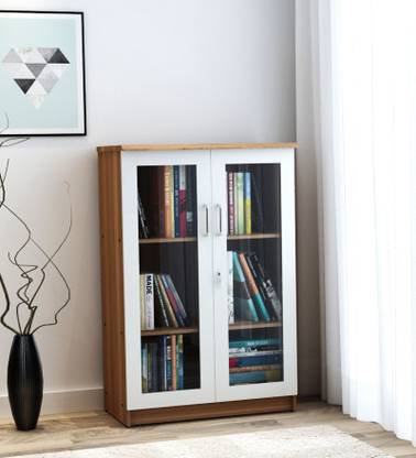 NEUDOT Kitab Engineered Wood Close Book Shelf