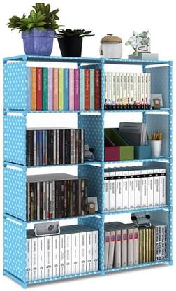 thos 10- Layer Simple Bookshelf/Multipurpose Rack/Children Bookcases Metal Open Book Shelf