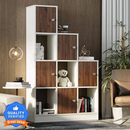 Wakefit Wilde Engineered Wood Semi-Open Book Shelf