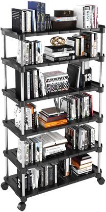 TNT The Next Trend Super Smart Stackable and Durable, Easy to Assemble, Space Saving Rack Plastic Open Book Shelf