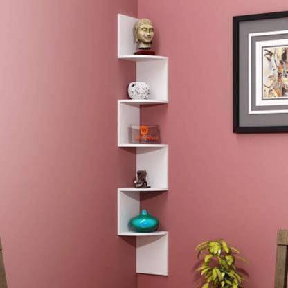 classiconline New Shelves Book Shelf Corner And Decorative Engineered Wood Open Book Shelf