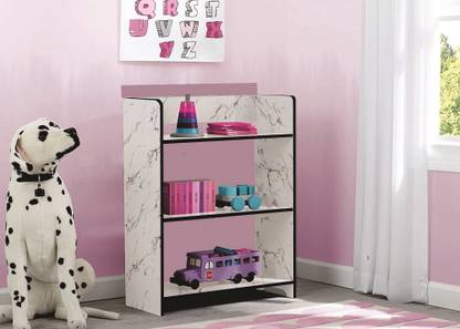 Dime Store Wooden Book Shelf for Home Library Kids | Standing Book Rack Bookshelf (Medium) Engineered Wood Open Book Shelf