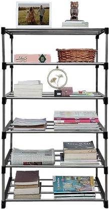 EXPOSURE BOOK SHELF 6 LAYER COLLAPSIBLE Metal Open Book Shelf