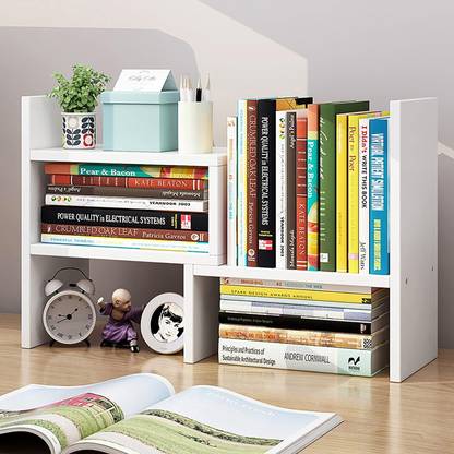 UniAart Tabletop Bookshelf Engineered Wood Open Book Shelf