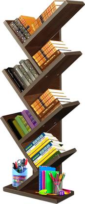 sbf furniture 7-Tier Book Rack, Storage of Book case, Free-Standing Books Holder Engineered Wood Open Book Shelf