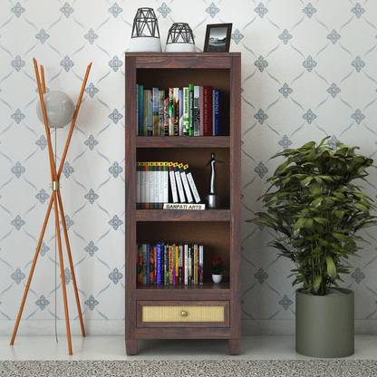 Ganpati Arts Solid Wood Open Book Shelf