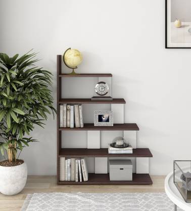 A GLOBIA CREATIONS Apollo Engineered Wood Open Book Shelf