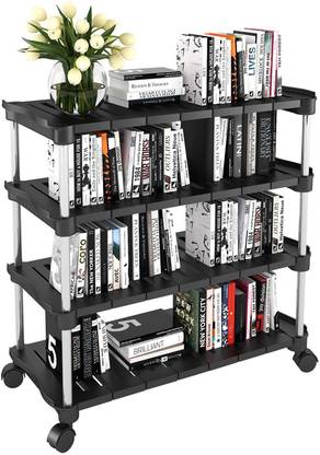 TNT The Next Trend Super Smart Stackable and Durable, Easy to Assemble, Space Saving Rack Plastic Open Book Shelf