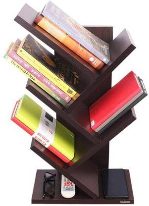 FUTURE GENERATION V GROUP Books Stand Table Accessory 4 Tier-Rack for home office / Free standing Holder Engineered Wood Open Book Shelf