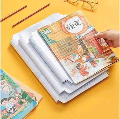 SIDGO 30 Pcs Self Adhesive 3 Sizes Book Cover Frosted Transparent Waterproof Book Cover