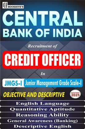Central Bank of India Credit Officer in JMGS I 2025 (Set of 5 Books) Objective and Descriptive
