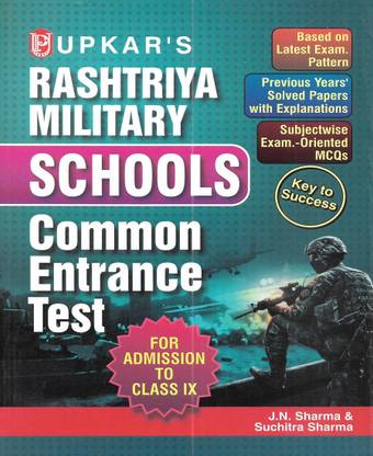 Rashtriya Military School Class 9 Entrance Exam 2024 Guide with solved papers in English