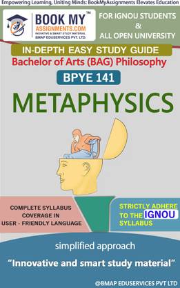 IGNOU BPYE 141 Metaphysics Study Material (In Depth Guide) For Ignou Student