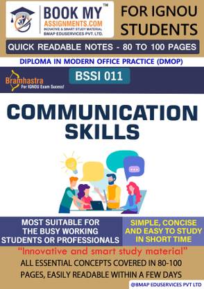 BSSI 11 Communication Skills| Quick Readable Notes | Important Topic-wise Conceptual Notes | Diploma in Modern Office Practice (DMOP)