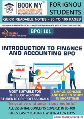 [BPOI 101 Introduction to Finance and Accounting BPO] | Quick Readable Notes | Important Topic-wise Conceptual Notes | [Diploma in Business Process Outsourcing Finance and Accounting (DBPOFA)]