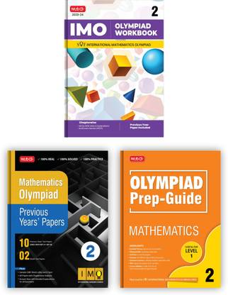 MTG International Mathematics Olympiad (IMO) Workbook, Prep-Guide & Previous Years Papers with Self Test Paper Class 2 - SOF Olympiad Books For 2023-24 Exam (Set of 3 Books)
