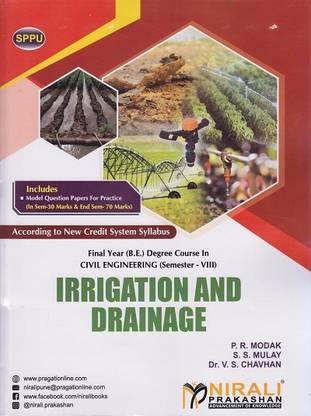 IRRIGATION AND DRAINAGE - Final Year BE Degree Course in Civil Engineering - Semester 8 - SPPU