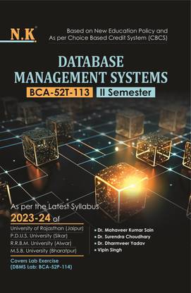 Neelkanth - BCA Textbook - Database Management Systems (BCA-52T-113)