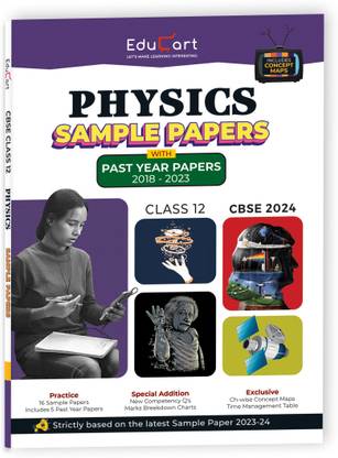 Educart CBSE Physics Class 12 Sample Paper 2023-24 (Introducing Revision Maps and Past Year Papers) 2024  - Sample Paper Class 12 2023 24 CBSE