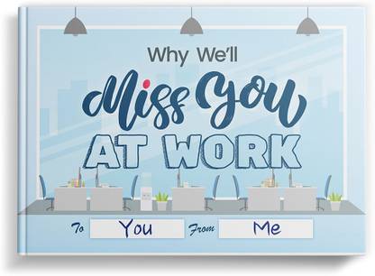 Why We'll Miss You At Work | Fill-in-the-blank Gift Journal for Colleagues | Occasions: Farewell & Retirement | SoulScripted Books
