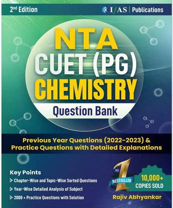 CUET PG Chemistry Book  - 2026 | Topic Wise Sorted with Detailed Solutions (2022 to 2025 ) | Also Includes 2000+ Practice Questions with Solutions | Best Seller Previous Year Question Paper Book for NTA CUET PG & MSc Chemistry Entrance Exam