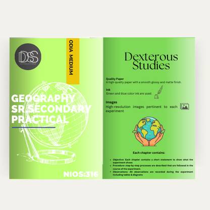 NIOS Class 12 Geography (316) Odia Medium Practica File. Based on New syllabus (Chapter:10) By Dexterous Studies