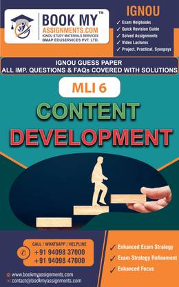 MLI 6 Content Development | IGNOU GUESS PAPERS