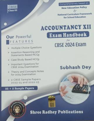 ACCOUNTANCY CLASS-XII EXAM HANDBOOK FOR CBSE 2024 EXAM