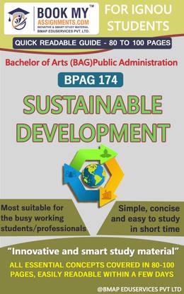 IGNOU BPAG 174 Sustainable Development Study Material (Quick Readable Notes) For Ignou Student.
